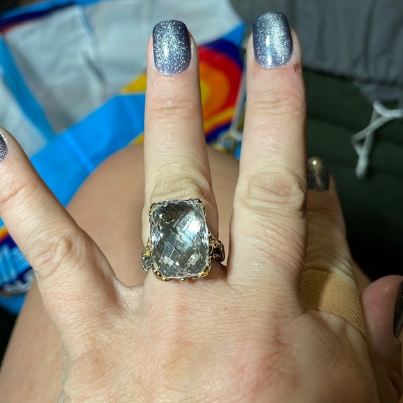 Konstantino Jewelry - Konstantino Sterling Silver & 18 Karat Gold Crystal Ring